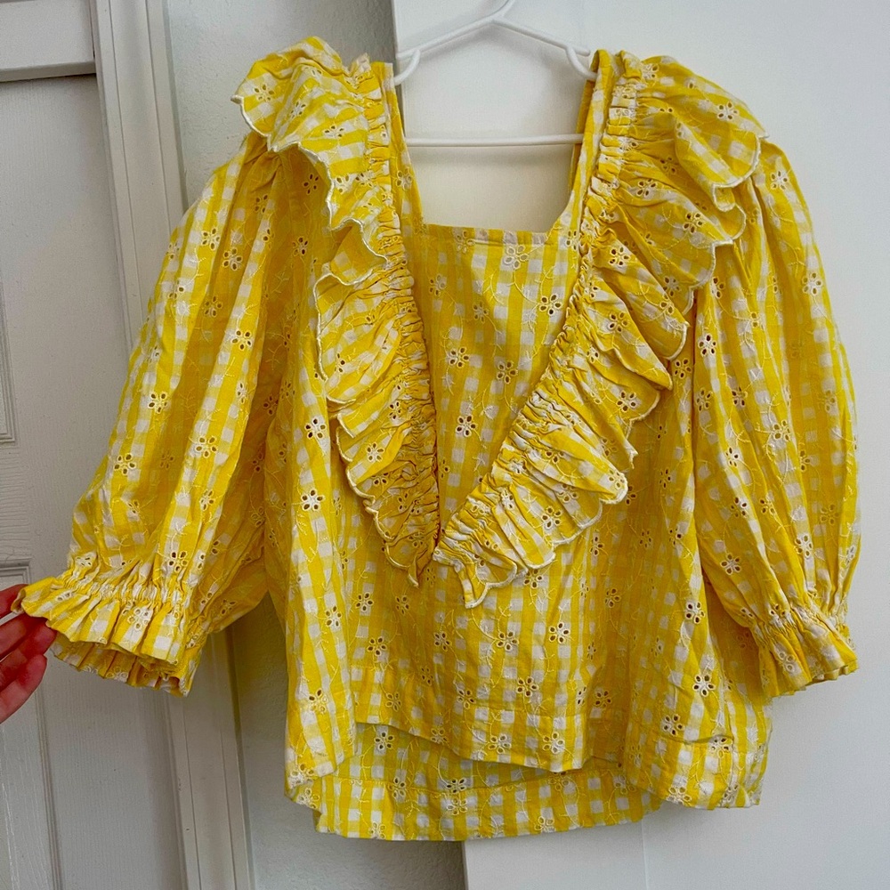 Innika Choo gingham blouse